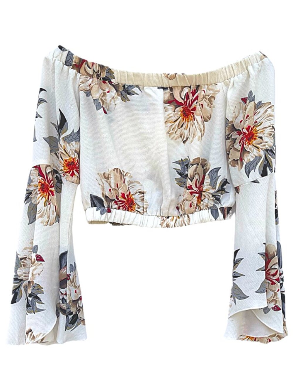 SEEK Off Shoulder Cropped Blouse